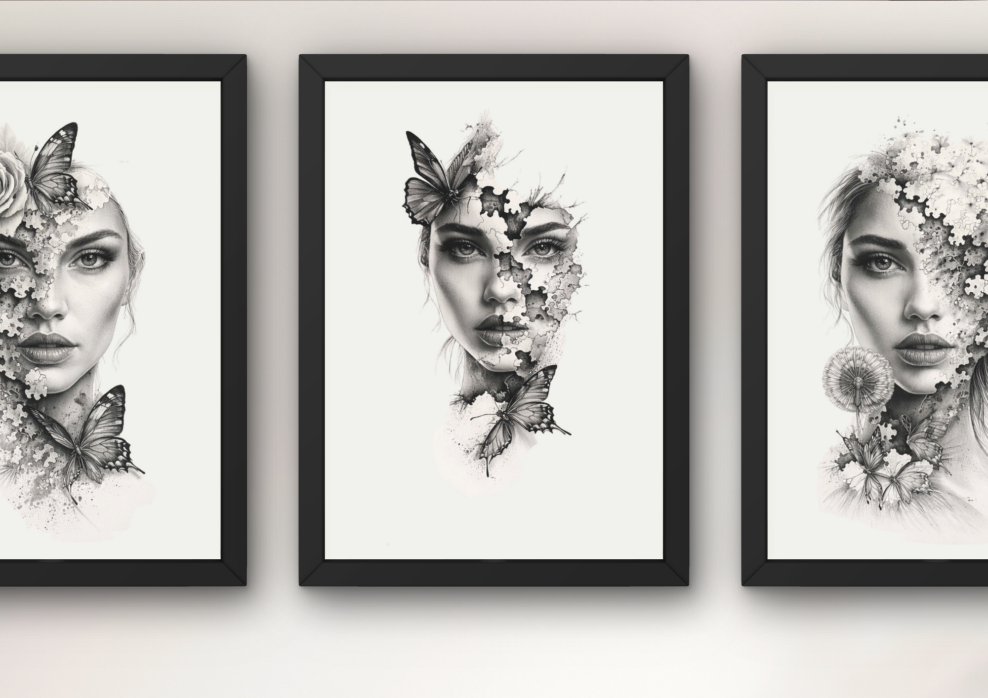 zwart & wit wanddecoratie
