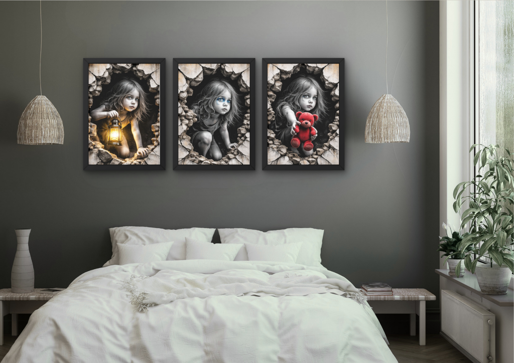 Hoop, bescherming en geborgenheid wanddecoratie (3 stuks)
