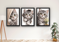 katten wanddecoratie slaapkamer
