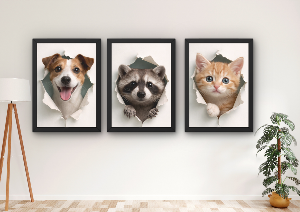 wanddecoratie kinderkamer dieren schattig