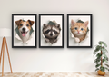 wanddecoratie kinderkamer dieren schattig