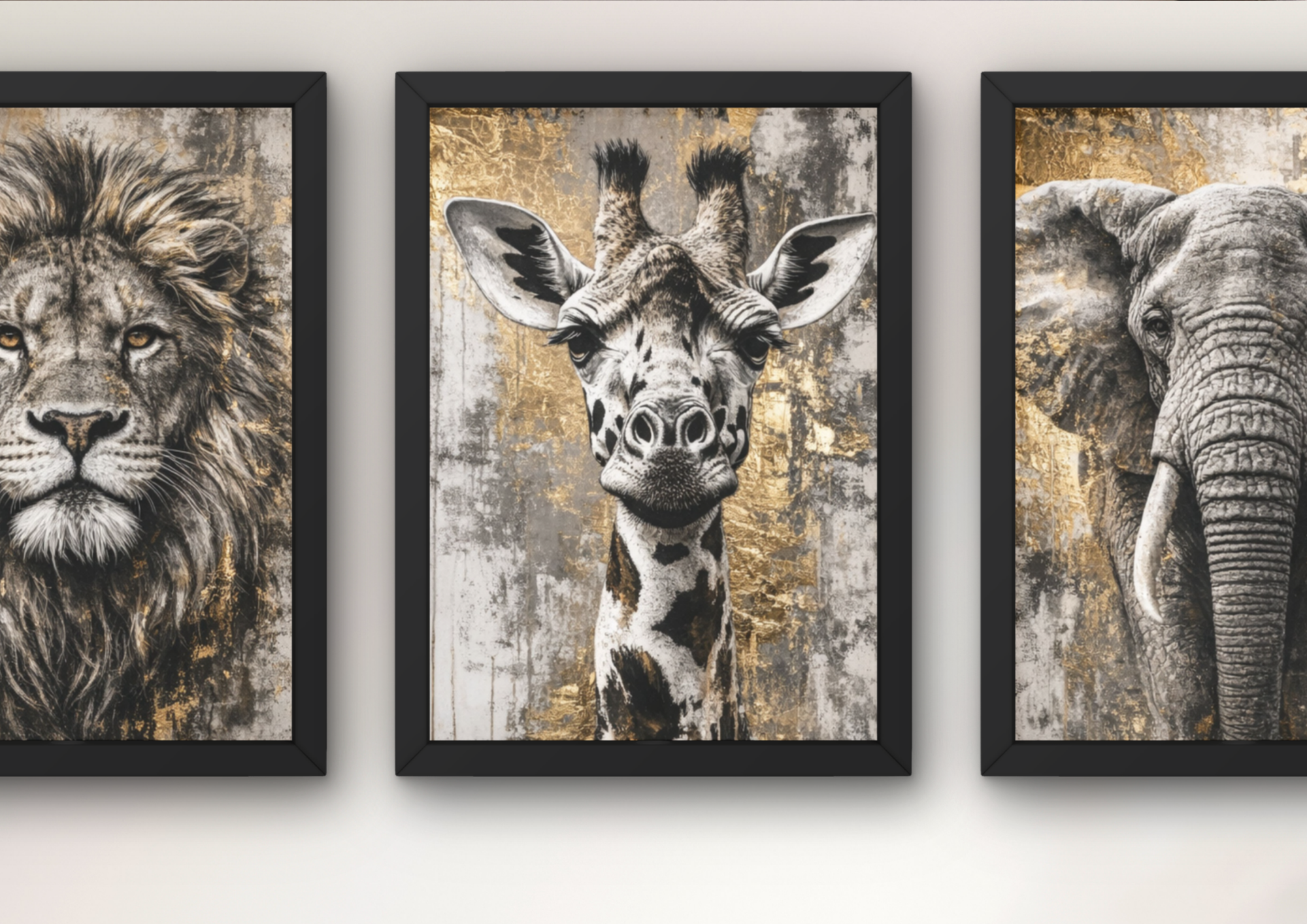 dieren posters set modern interieur
